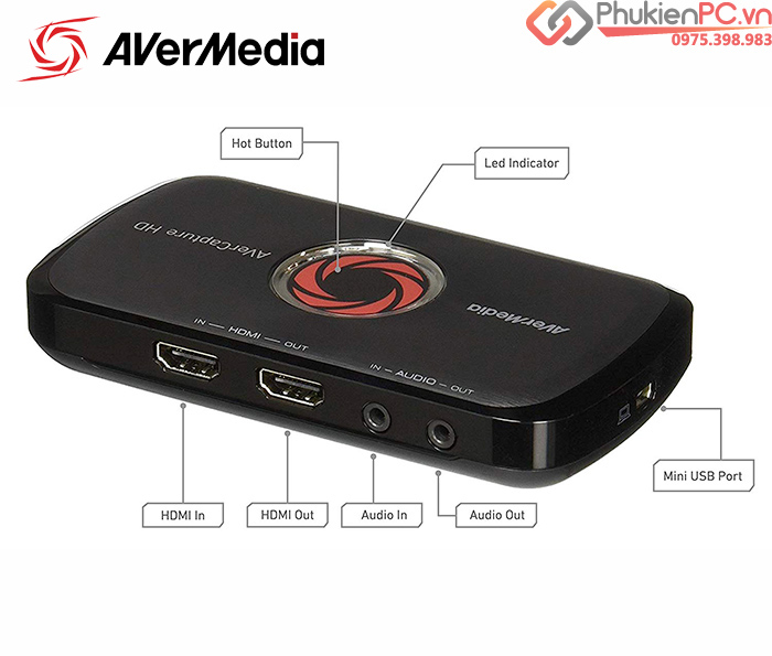 Thiết bị chuyển đổi HDMI sang USB AverMedia GL310 ghi hình máy siêu âm, nội soi, camera