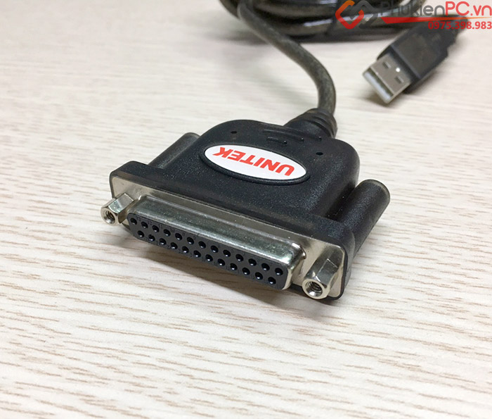 Cáp USB sang DB25 LPT cho máy in Unitek Y-121