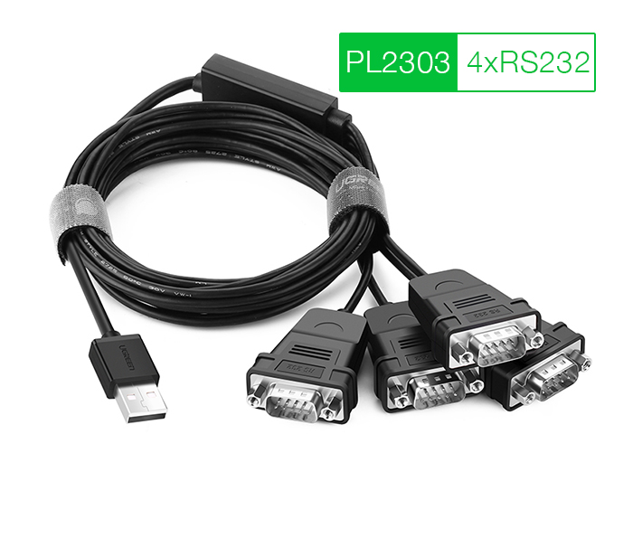 Cáp chuyển đổi USB to 4 RS232 (COM) Ugreen 30770
