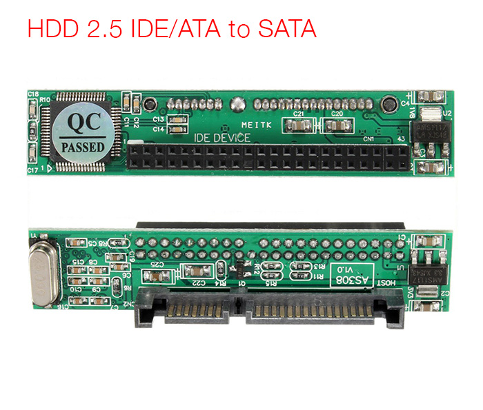 Card chuyển HDD Laptop ATA IDE 2.5 inch sang SATA chip JM20330