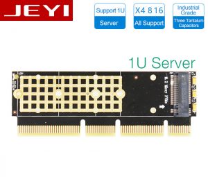 Adapter SSD M2 NVMe PCIe to PCI-E 16X-1U cho Server