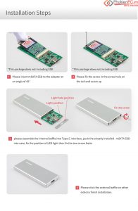 Box SSD mSATA to Type C