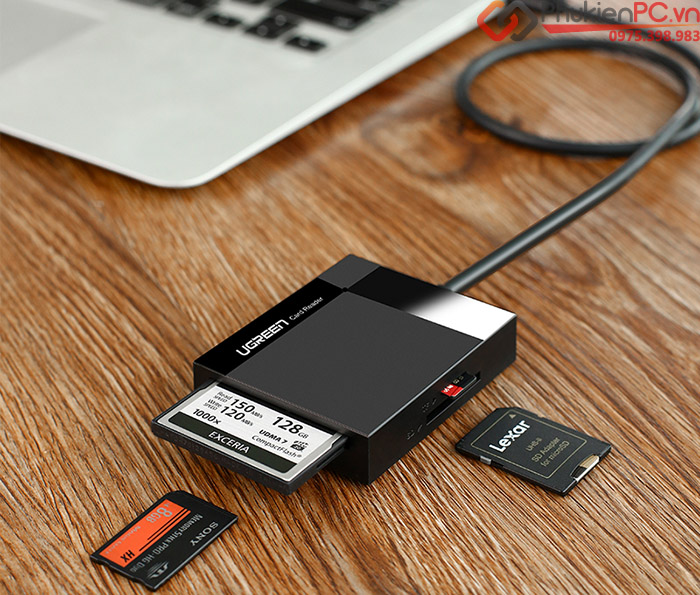 Đầu đọc thẻ nhớ USB 3.0 4 trong 1 SD, TF, CF, MS Ugreen 30229