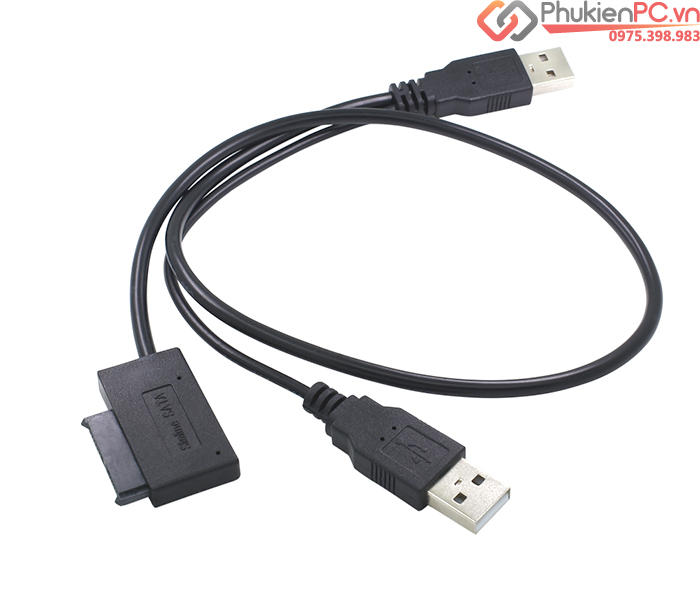 Cáp chuyển DVD Laptop ra USB (USB to SATA 7+6)