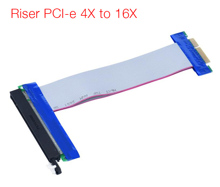 Cáp Riser PCI-E 4X to 16X cho Server, PC