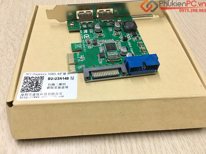 Card PCI-E to 2 USB 3.0, 20Pin chipset NEC720201