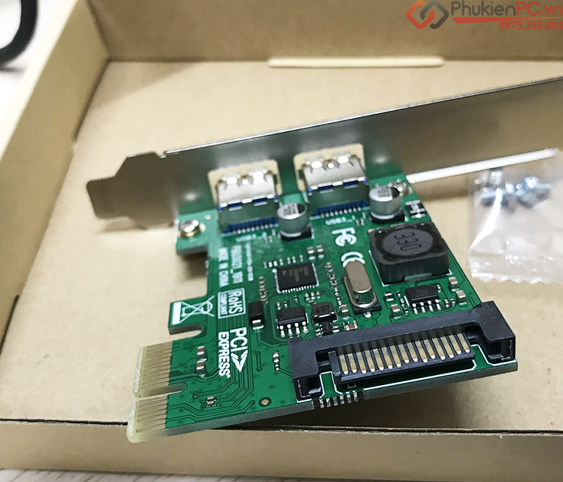 Card chuyển đổi PCI-E to 2 USB 3.0 Chipset NEC720202