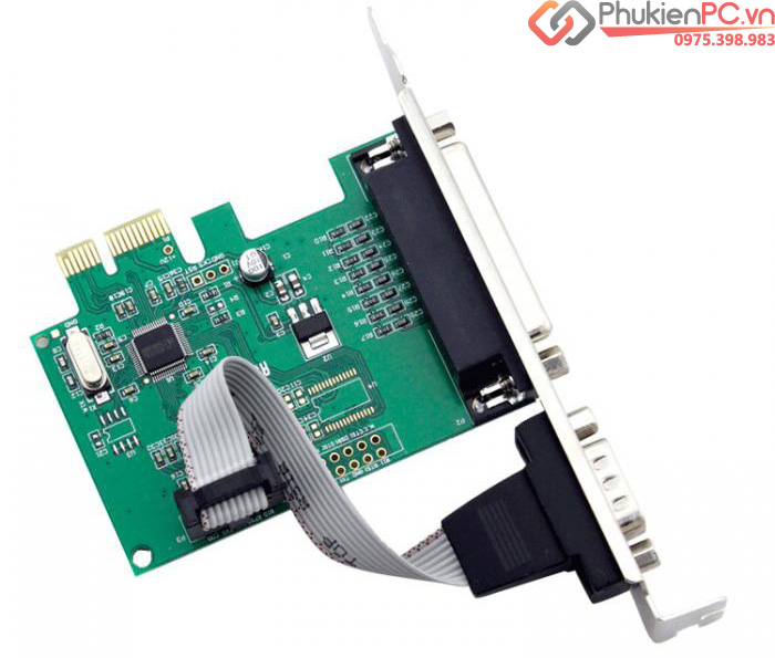 Card PCI-E 1X to DB25, DB9 chipset WCH382