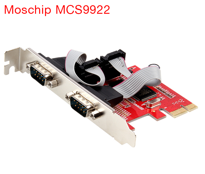 Card PCI-E to 2 RS232 Unitek Y-7504 Moschip MCS9922