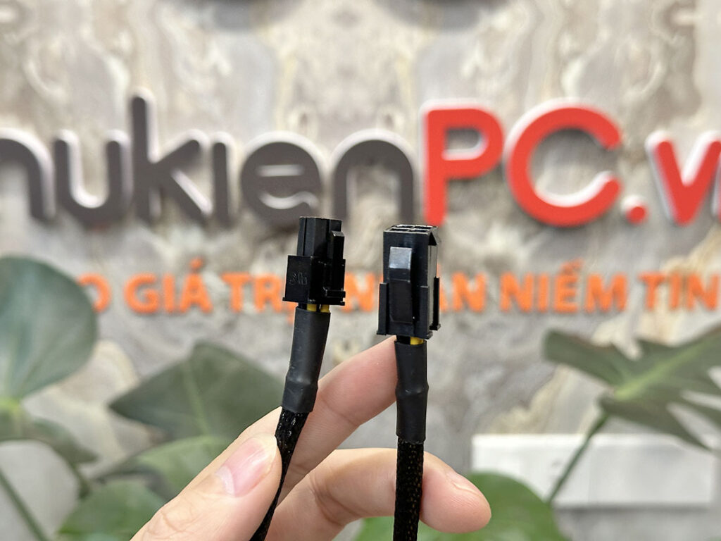 Dây cáp nối dài 4Pin 12V CPU 30cm dây bọc lưới