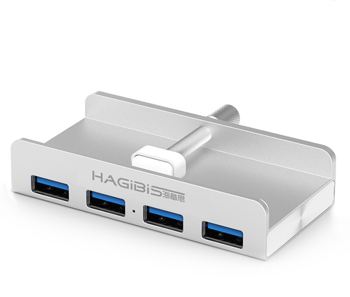 Bộ chia USB 3.0 vỏ nhôm 1 ra 4 chuyên dùng cho Apple iMac