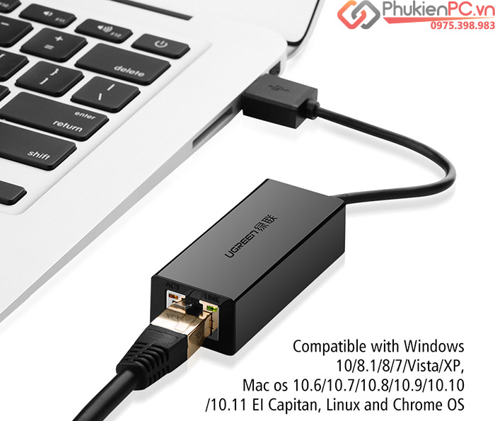 Ugreen 20256 USB 3.0 to LAN Ethernet Adapter 1000 Mbps