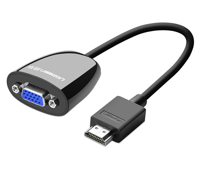 Cáp HDMI to VGA Adapter Ugreen 40253 màu đen