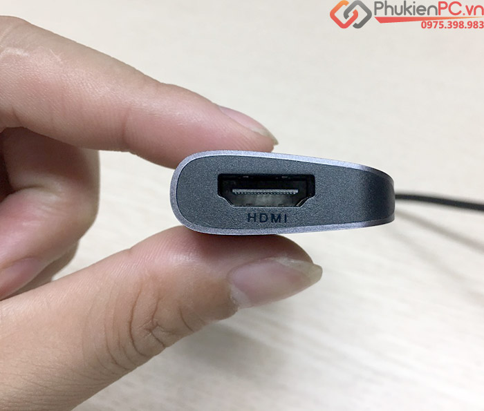 Adapter USB-C to HDMI, 3 USB 3.0 hỗ trợ sạc PD Ugreen 50209
