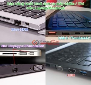 Phân loại các cổng kết nối máy chiếu trên Laptop, chọn mua phụ kiện phù hợp?