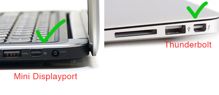 Cổng Mini Displayport / Thunderbolt trên Laptop, Macbook