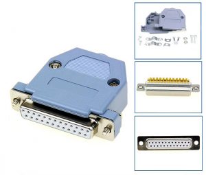 Đầu hàn DB25 LPT Female mạ vàng kèm vỏ ốp