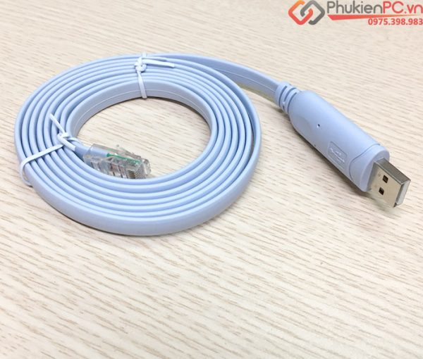 Dây cáp Console USB dài 1.8m cấu hình server, router, cisco