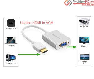 Cáp kết nối Laptop ra máy chiếu cổng VGA Ugreen 40212