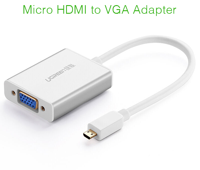 Cáp chuyển đổi Micro HDMI ra VGA Ugreen 40222 chính hãng