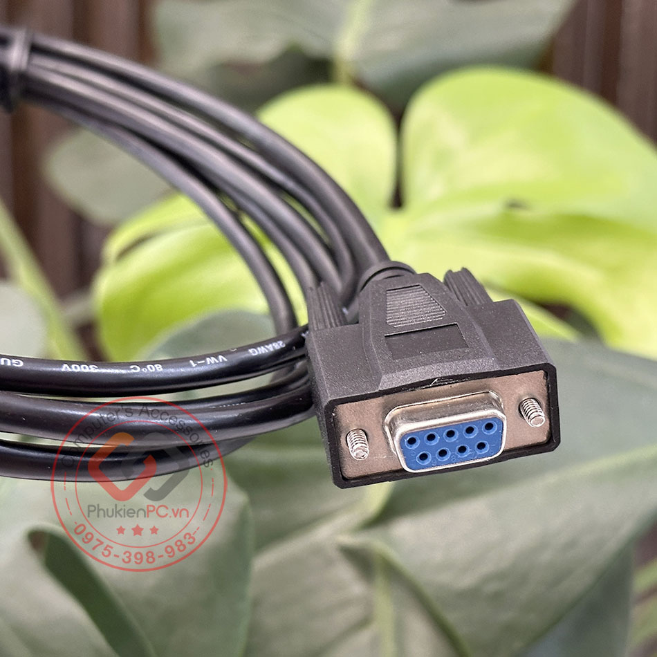 Dây cáp RS232c null modem female to female nối chéo