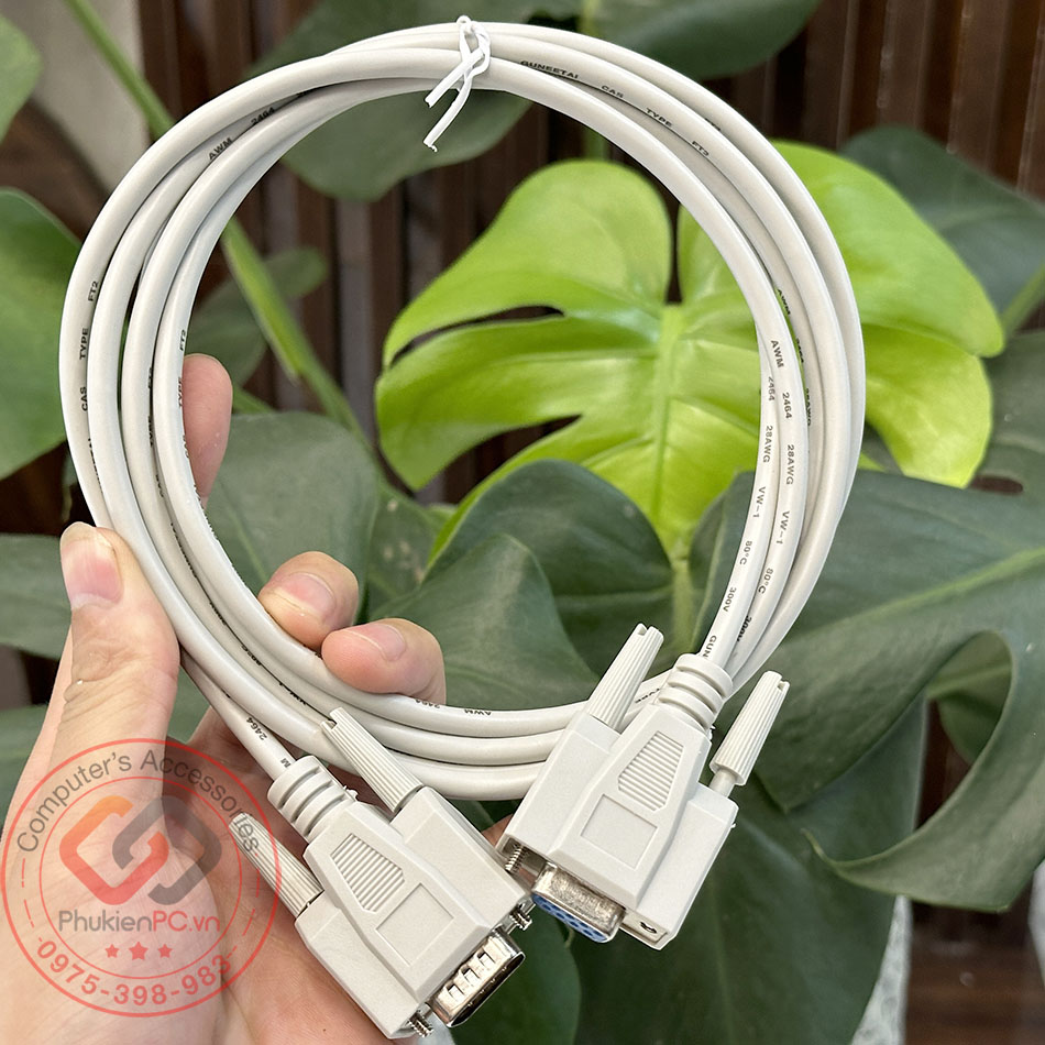 Dây cáp RS232C Null Modem male to female nối chéo