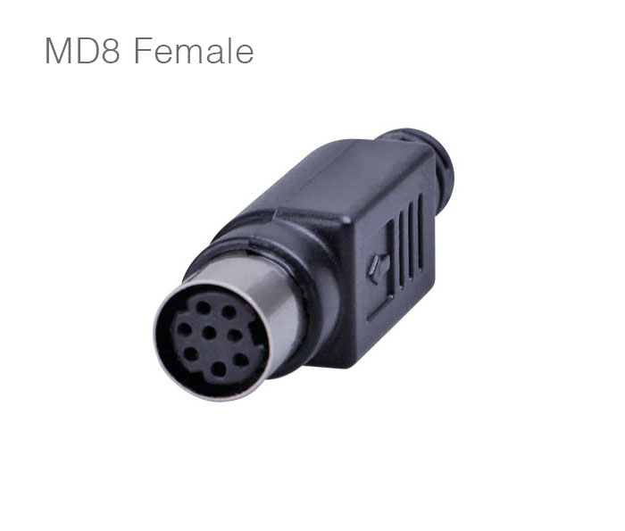 Đầu hàn Mini DIN MD8 Female