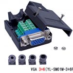 Đầu nối VGA 3+6 Female vặn vít