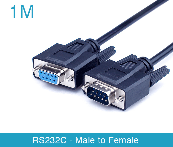 Dây cáp RS232C Null Modem male to female nối chéo 1M
