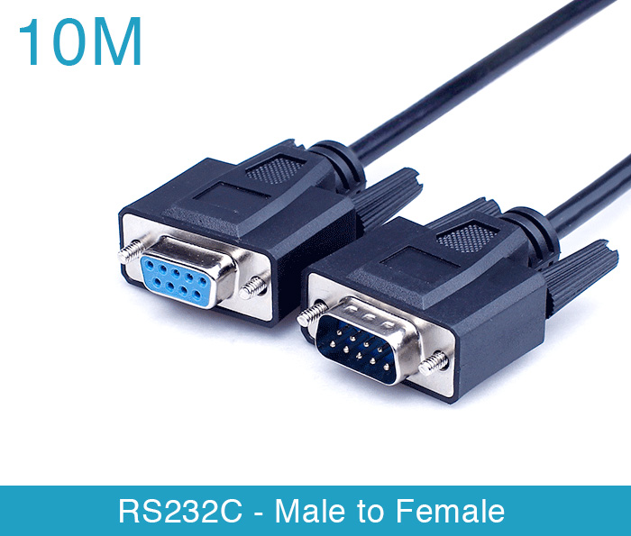 Dây cáp RS232C Null Modem male to female nối chéo 10M