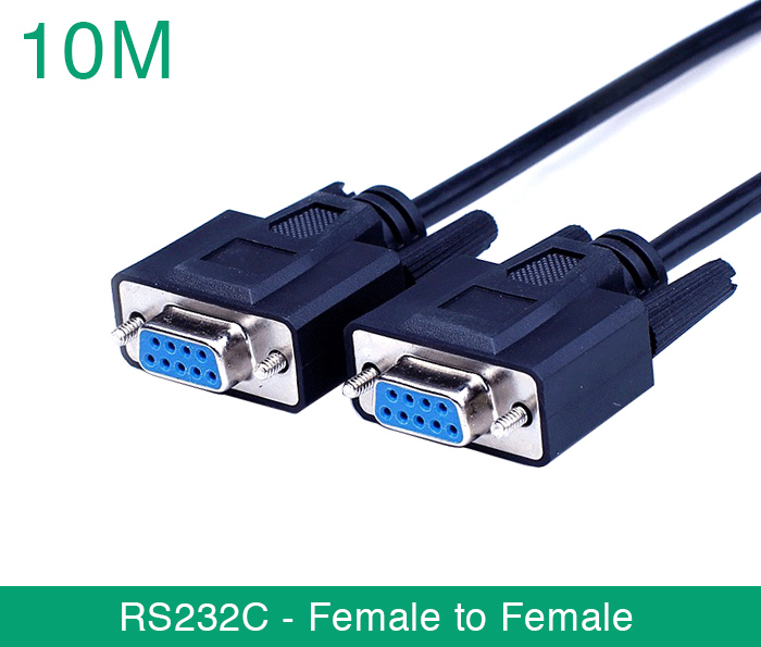 Dây cáp RS232c null modem female to female nối chéo 10M