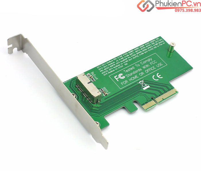 SSD A1465 A1466 A1398 A1502 Macbook Air, Pro to PCI-E 4X Adapter
