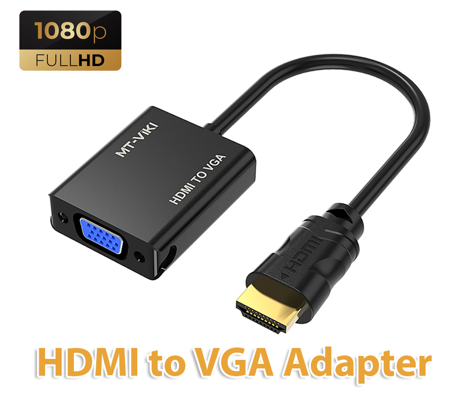 Cáp kết nối Laptop cổng HDMI sang máy chiếu VGA FULLHD 1080P, hình ảnh sắc nét