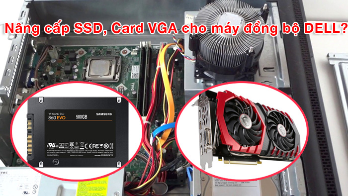 Tổng hợp một số phụ kiện hữu ích nâng cấp, thay thế ổ cứng HDD, SSD, card đồ hoạ VGA cho máy tính đồng bộ DELL