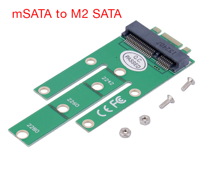 Adapter chuyển đổi SSD mSATA sang M2 SATA 2280