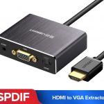 Cáp chia HDMI ra VGA Optical Audio 3.5mm Ugreen 40282