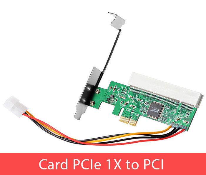 Card chuyển đổi PCIe 1X sang PCI thường chất lượng tốt