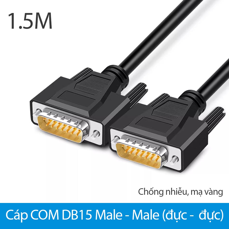 Cáp COM DB15 Male to Male dài 1.5M (loại 2 hàng)