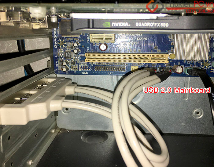 Cáp chuyển đổi USB 9 Pin mainboard ra 2 USB 2.0