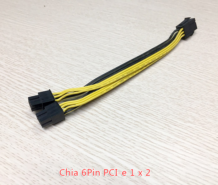 Dây cáp chia nguồn PCIe 6Pin 1 ra 2