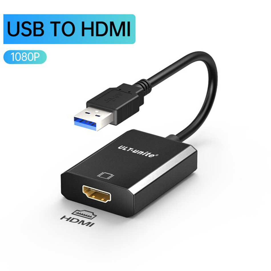 Cáp chuyển đổi USB 3.0 sang HDMI full hd1080p-mở rộng thêm màn hình cho PC, Laptop
