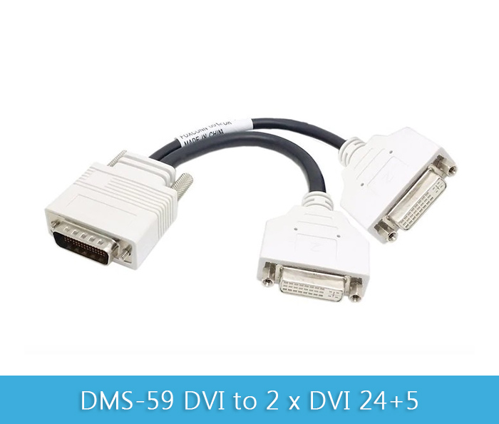 Cáp chuyển đổi DMS 59 DVI sang 2 DVI