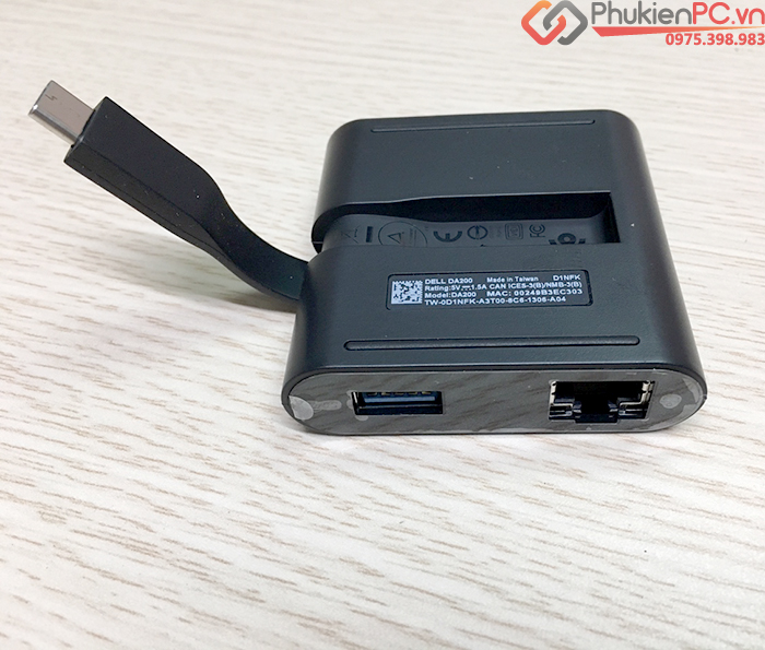 DELL DA200 USB-C to HDMI VGA USB  LAN 1000 (4 in 1)