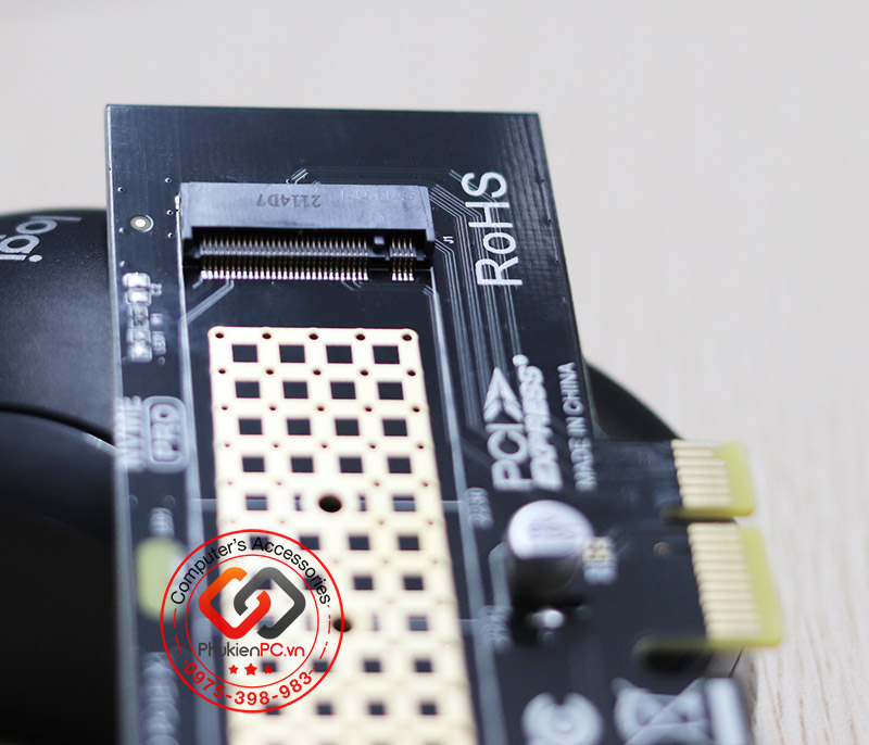 Card gắn ổ cứng SSD M2 PCIe NVMe 2280 to PCI-E 1X