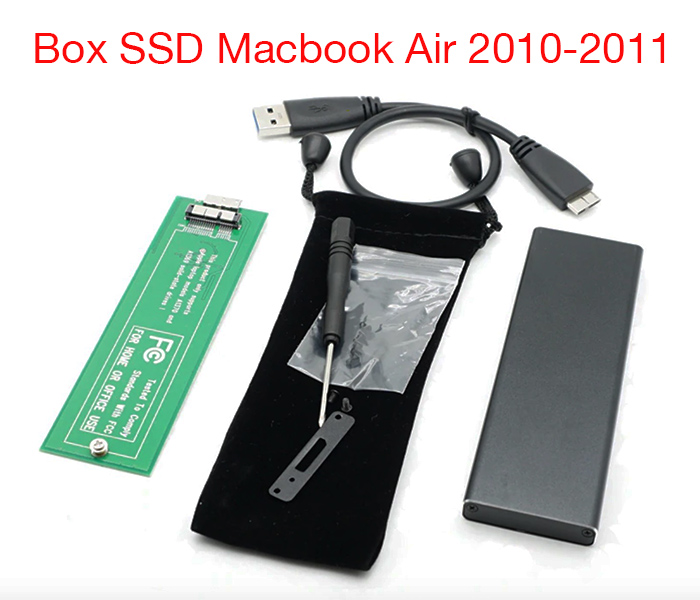 Box SSD 6+12Pin Macbook Air 2010 2011 sang USB 3.0