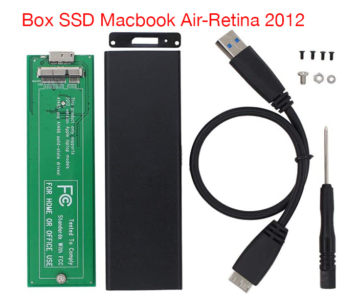 Box SSD 7+17Pin Macbook Air 2012, Pro 2012 sang USB 3.0