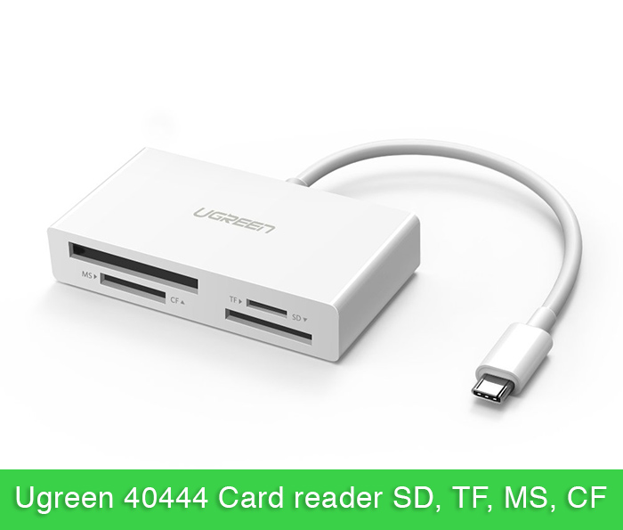Đầu đọc thẻ nhớ USB-C đa năng 4 in1 SD TF CF MS Ugreen 40444