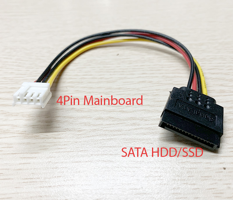 Cáp nối nguồn iTX 4Pin Mainboard ra SATA cho HDD, SSD