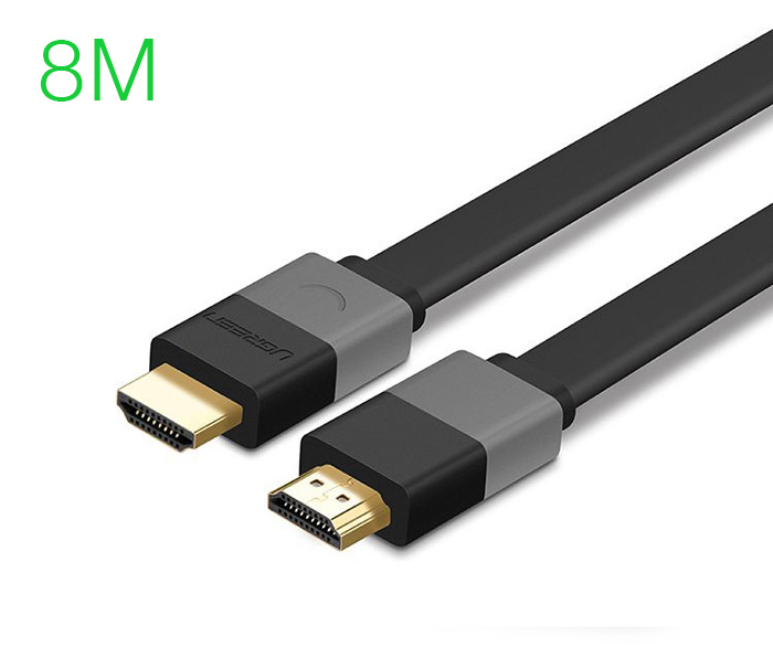 Cáp HDMI 1.4 dẹt hỗ trợ 4K FullHD Ethernet dài 8M Ugreen 30113