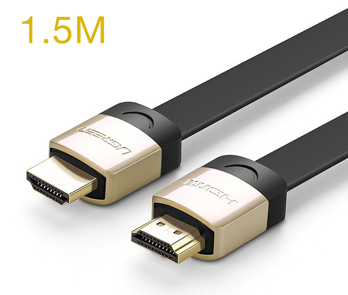 Cáp HDMI 1.4 dẹt đầu bọc nhôm hỗ trợ 4K FullHD 1.5M Ugreen 10260